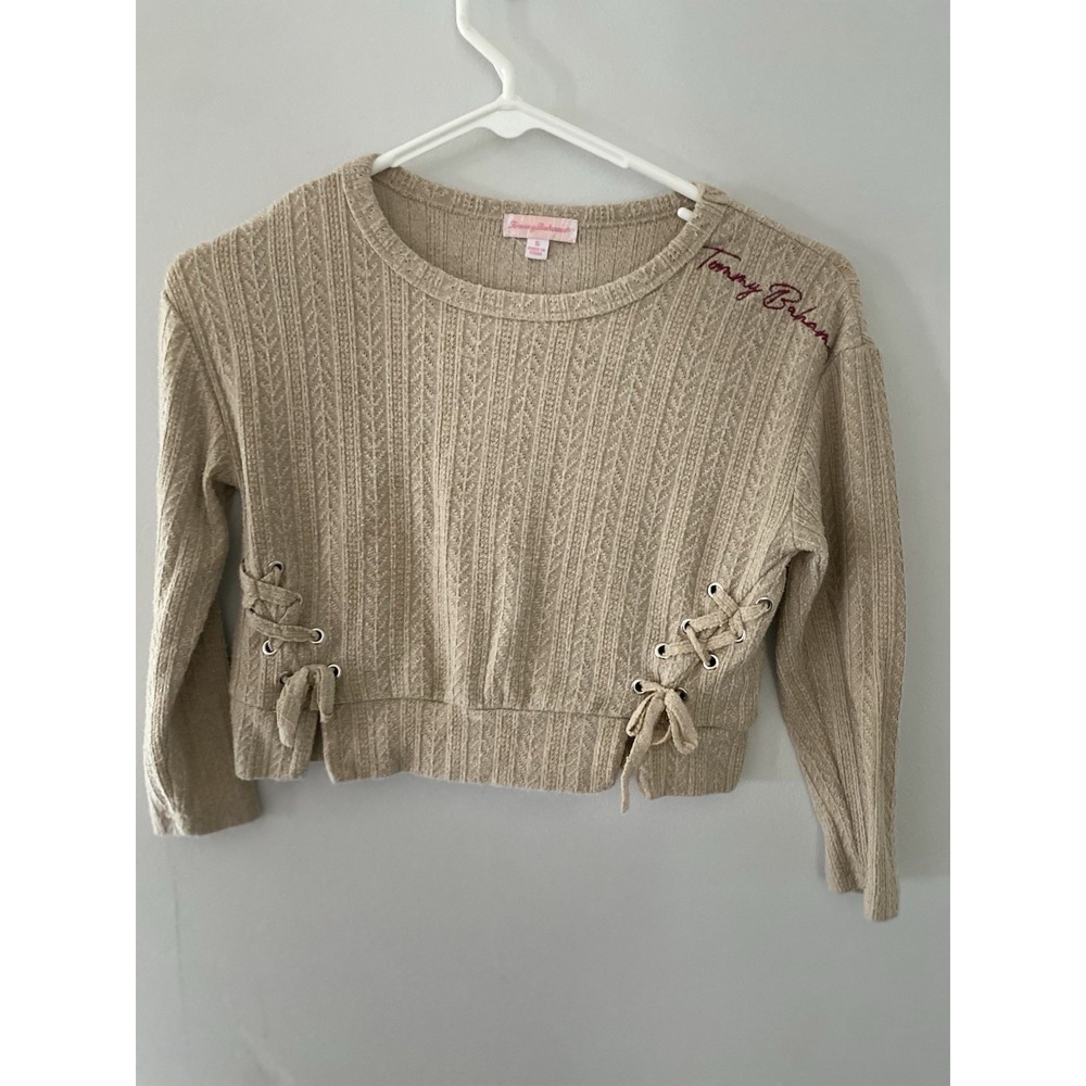 Tommy Bahama Sweater Girls Small 5  Crew Neck Youth Pullover Cute